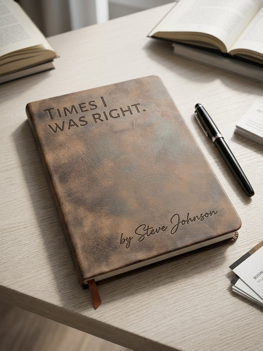 "Times I Was Right" Brown Leather Journal