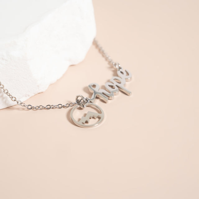 Mountain Charm - Adventure Jewelry | 18K Gold PVD, Silver, Rose Gold, Black | Peace & Petals