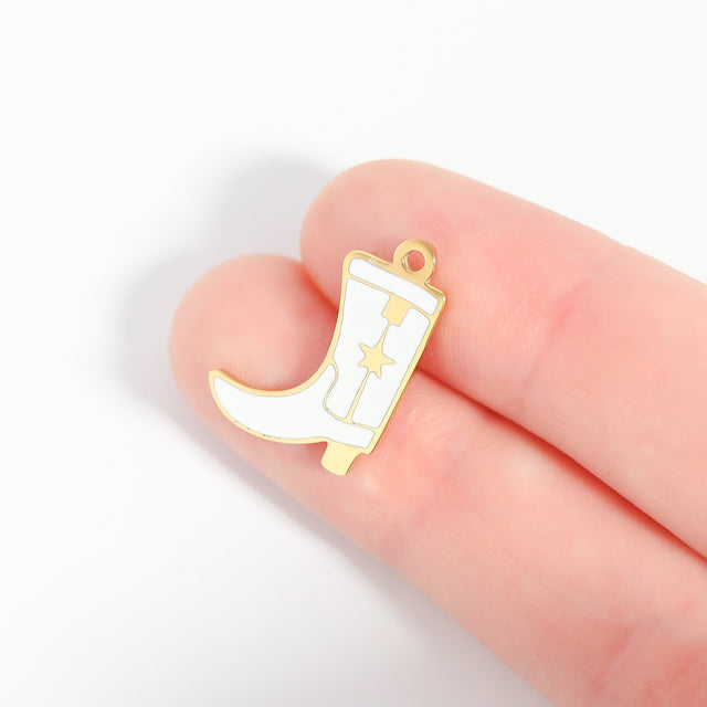 Cowboy Boot Charm - Western Jewelry in Various Colors | Peace & Petals