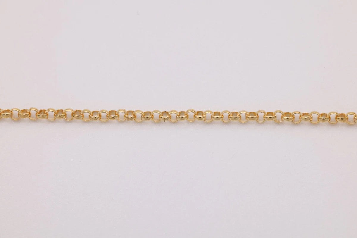 Heart Charm with Cubic Zirconia Accent, 18K Gold PVD Stainless Steel Necklace, Engravable