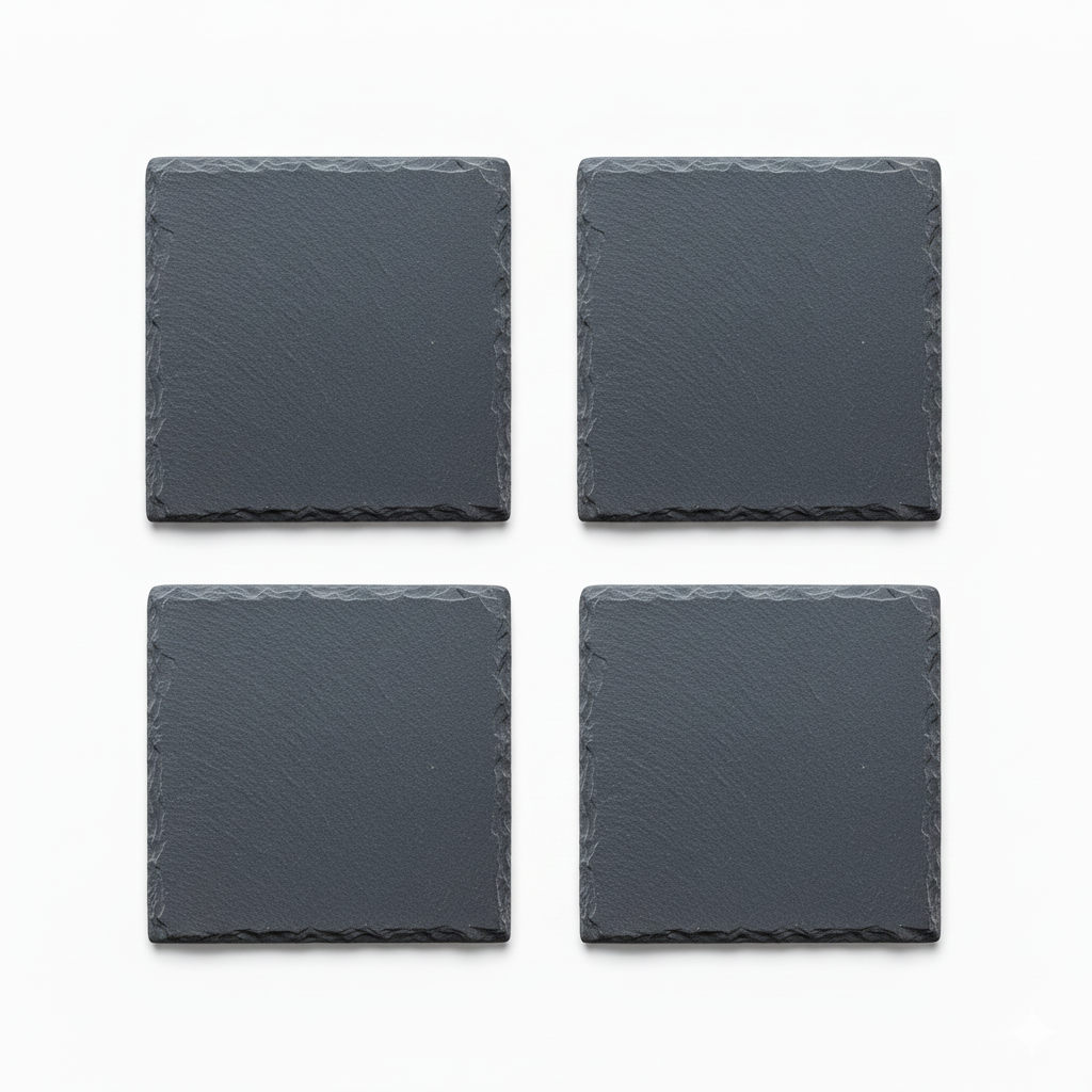 Custom Engraved Slate Coaster - Preserve Your Favorite Moments