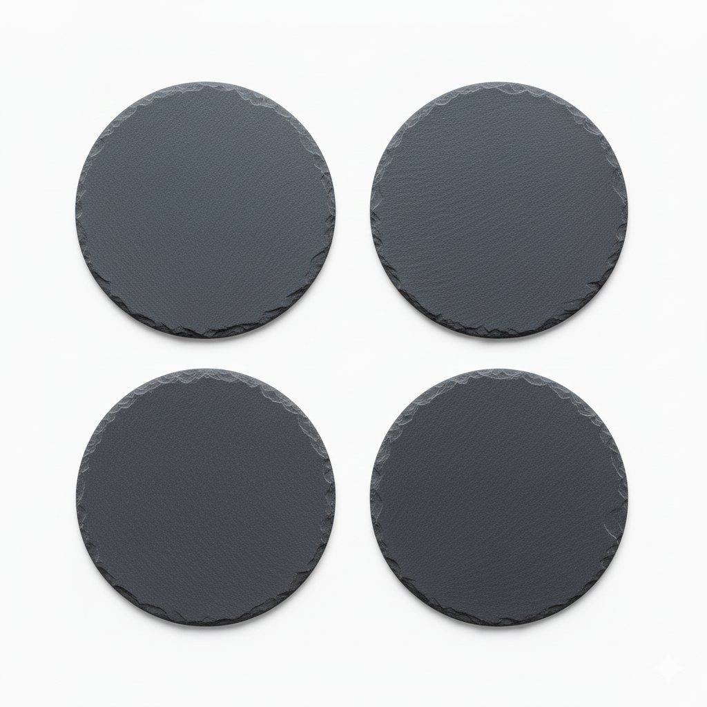 Custom Engraved Slate Coaster - Preserve Your Favorite Moments