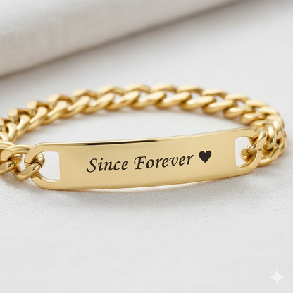 The Signature ID Bracelet - Curved ID