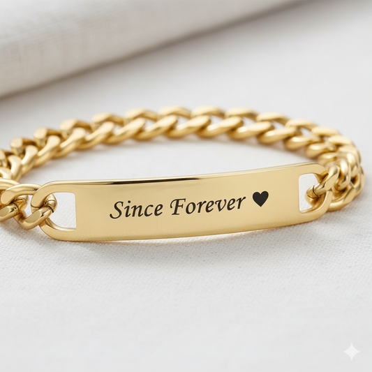 The Signature ID Bracelet - Curved ID