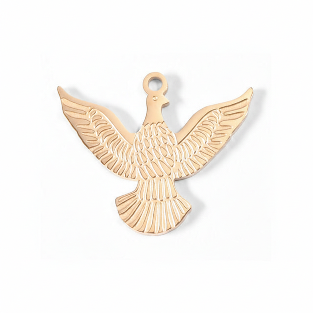 Eagle Charm | Strength & Freedom Symbol | Peace & Petals