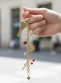 Handcrafted 6 Inch Charm Keychain | Peace & Petals