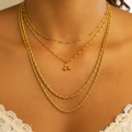 Layered Necklace - Delicate Multi-Strand Chain | Peace & Petals