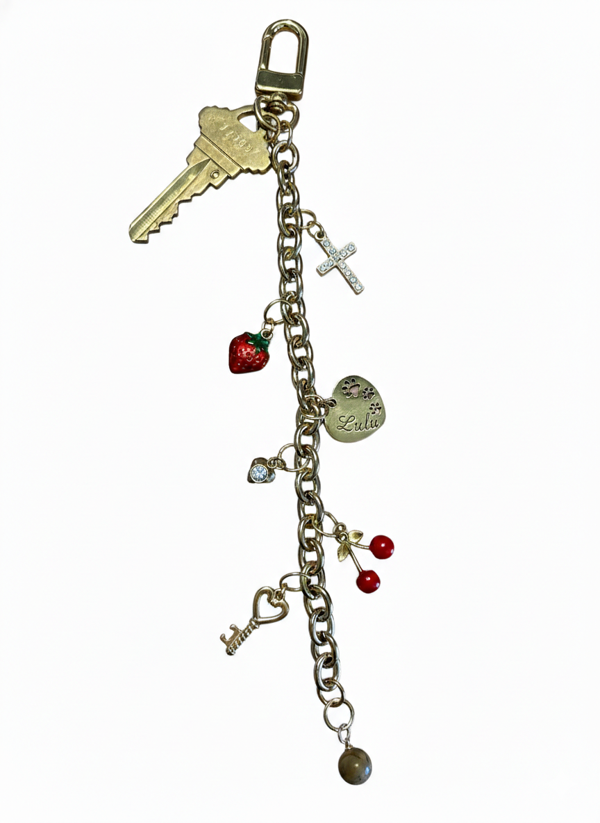 Handcrafted 6 Inch Charm Keychain | Peace & Petals