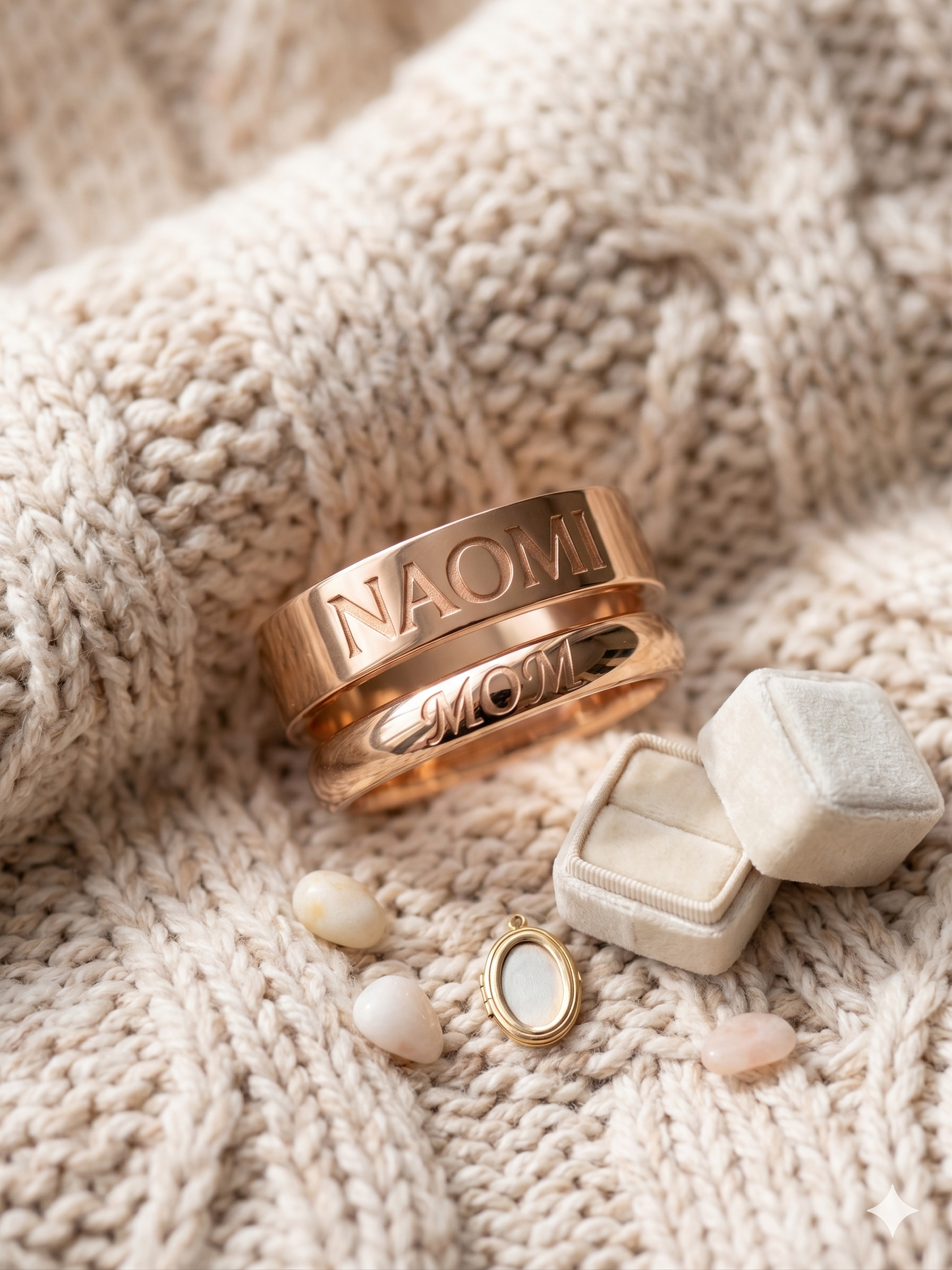 Engraved Stacking Rings