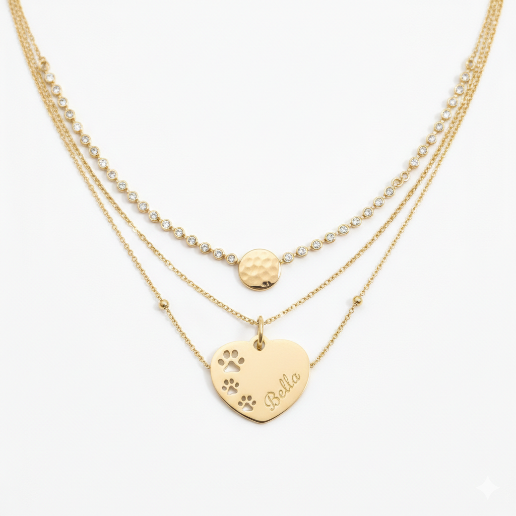 Pawprint Heart Charm | Peace & Petals