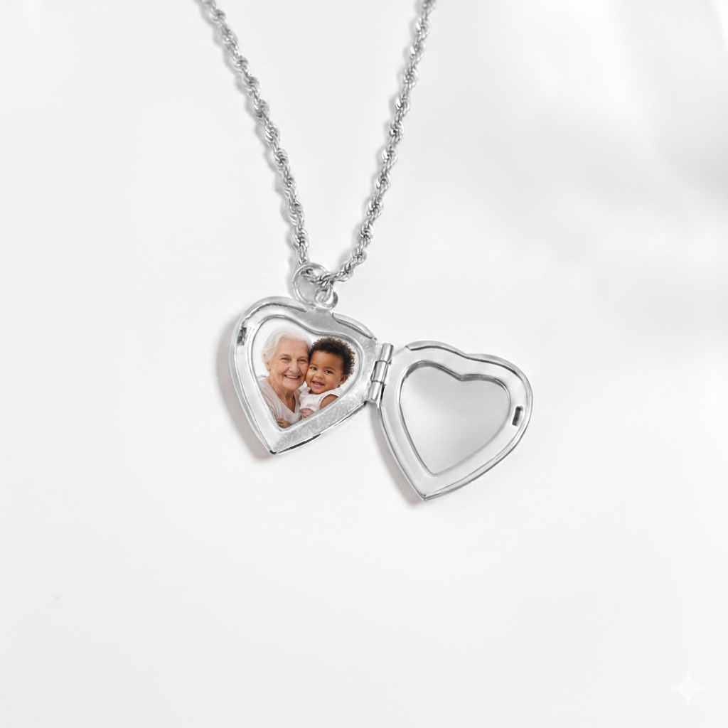 Personalized Engraved Locket Necklace | Peace & Petals