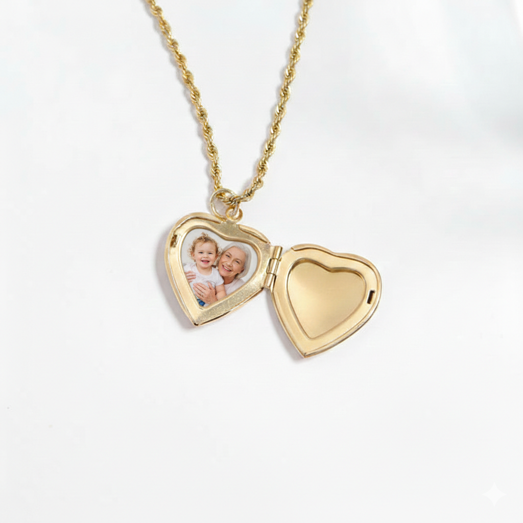 Personalized Engraved Locket Necklace | Peace & Petals