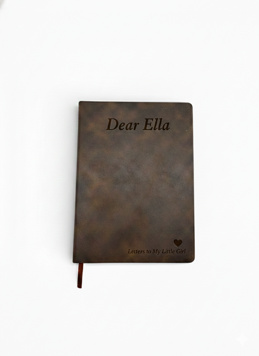 Men's Personalized Leather Journal - Custom Engraved | Peace & Petals