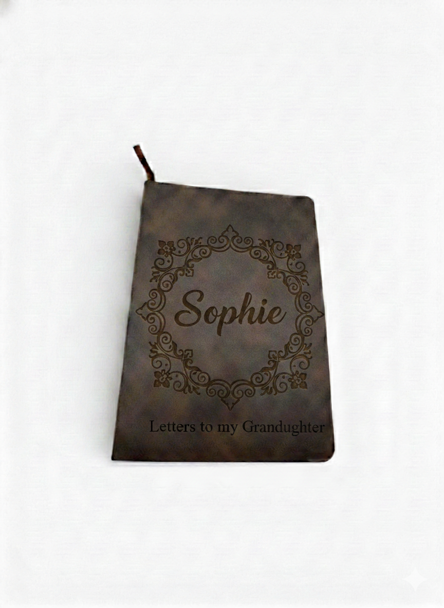 Personalized Genuine Leather Journals for Moms, Dads or Grandparents