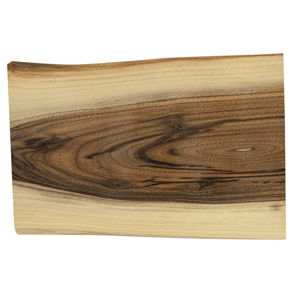 Engravable Black Walnut Live-Edge Cutting Board