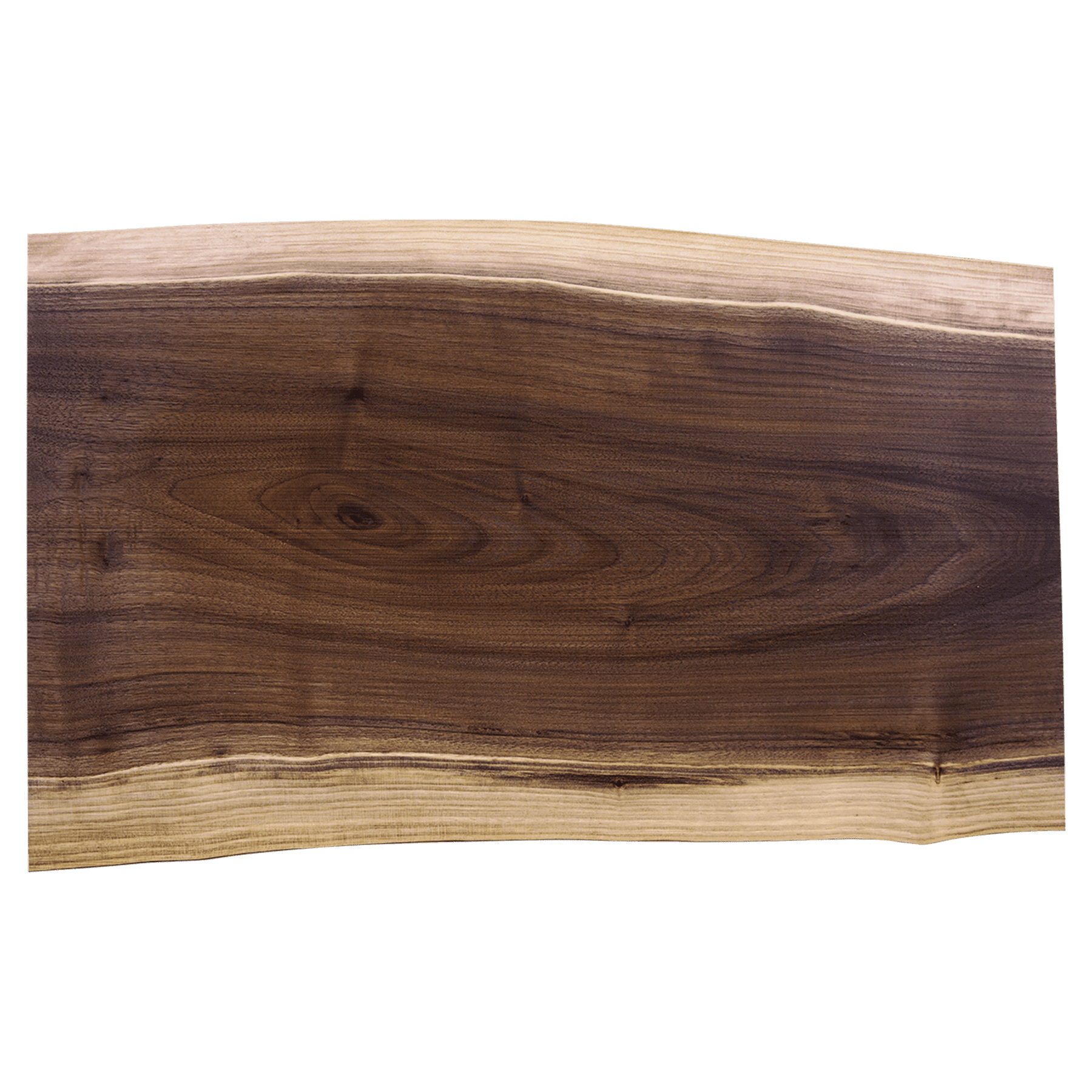 Engravable Black Walnut Live-Edge Cutting Board