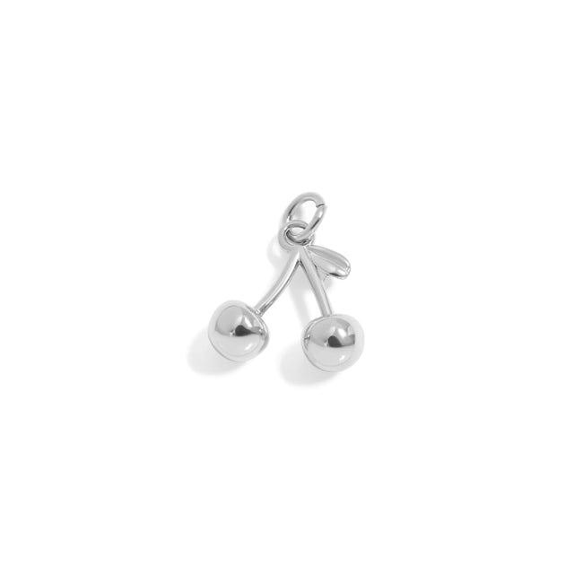 Silver or 18K Gold PVD Cherry Charm | 18K Gold PVD or Silver Finish | Peace & Petals