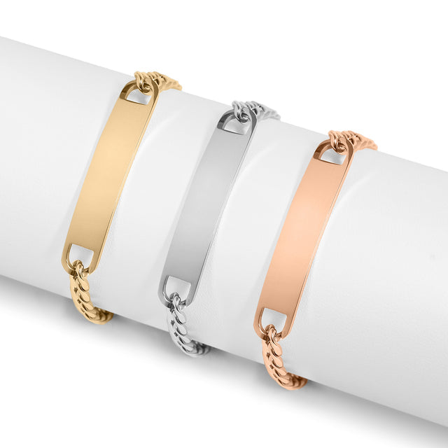 The Signature ID Bracelet - Curved ID