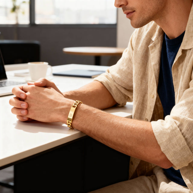 The Signature ID Bracelet - Curved ID