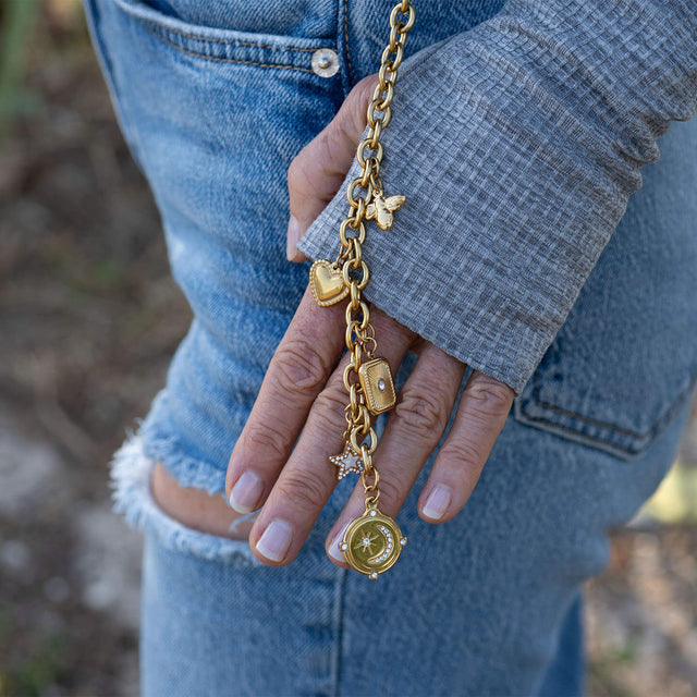 Handcrafted 6 Inch Charm Keychain | Peace & Petals