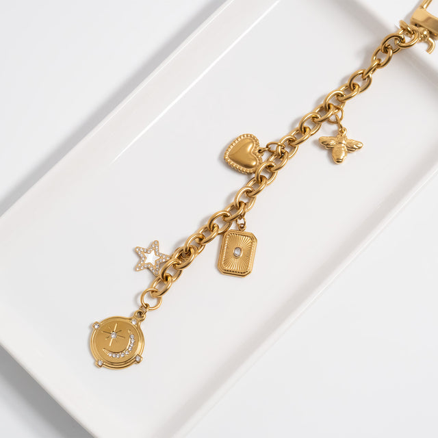 Handcrafted 6 Inch Charm Keychain | Peace & Petals