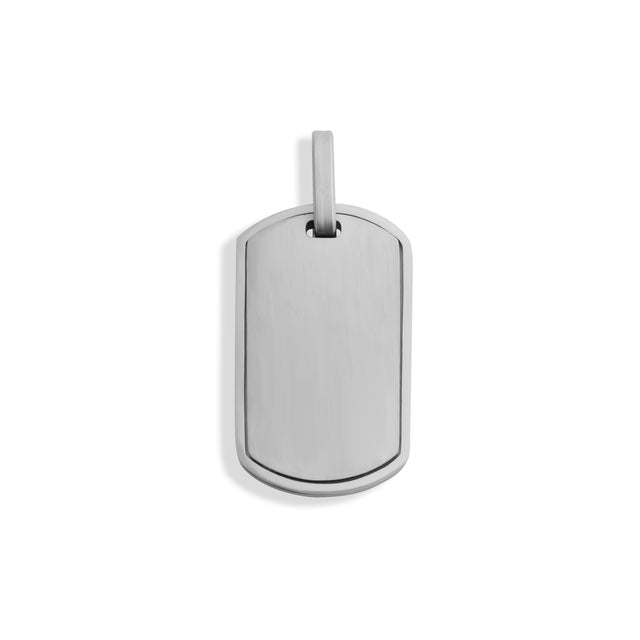 Dog Tag Necklace - Engravable Military-Style Pendant (Small - Approx 1" x 1/2")