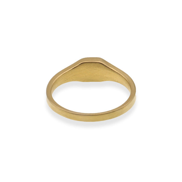 Personalized Square Signet Ring - Custom Engraved | Peace & Petals