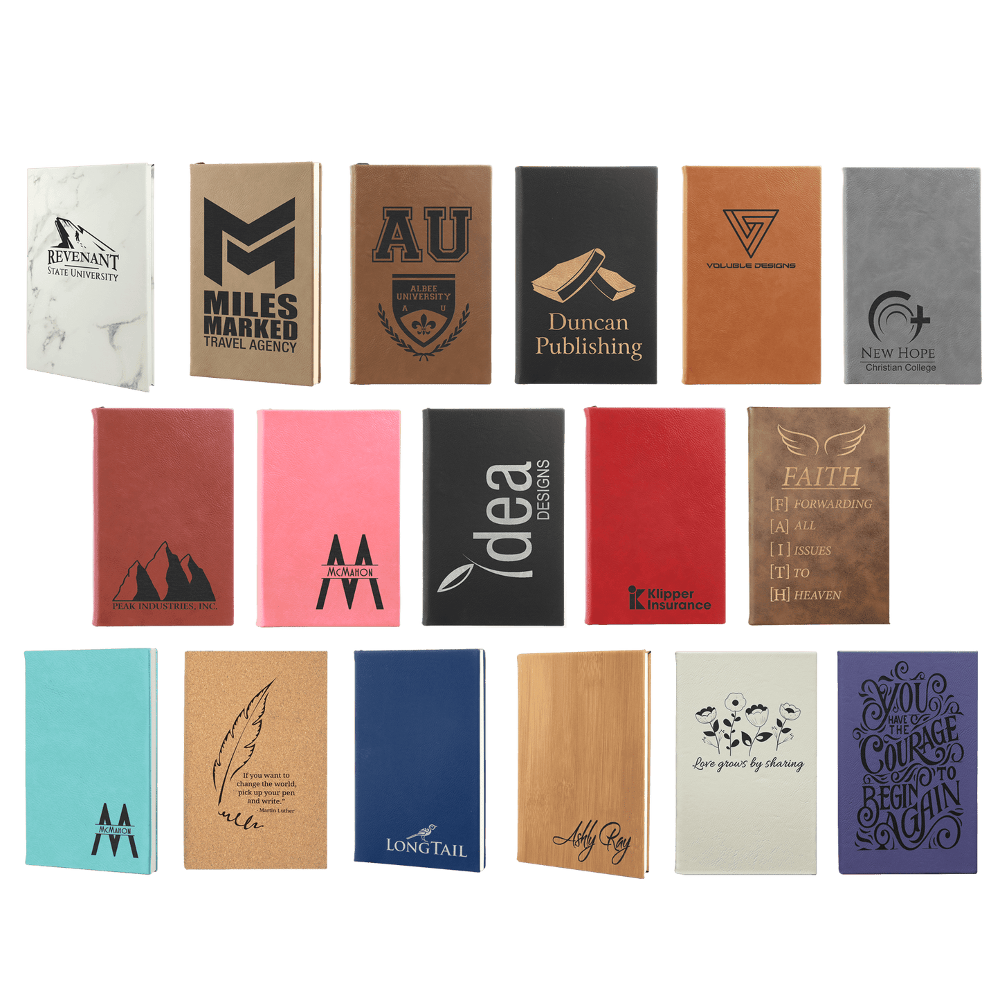 Personalized Genuine Leather Journal for the Newlyweds