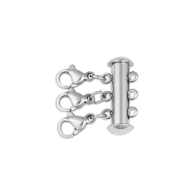 Silver Cherry + Red Strawberry Layered Necklace | Handcrafted Multi-Strand Pendant Necklace | Peace & Petals