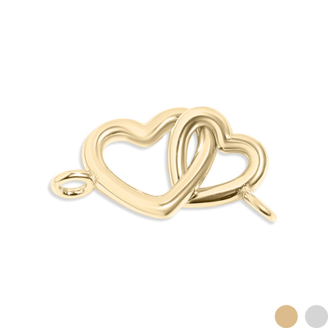 Interlocking Hearts Bracelet Clasp | Peace & Petals