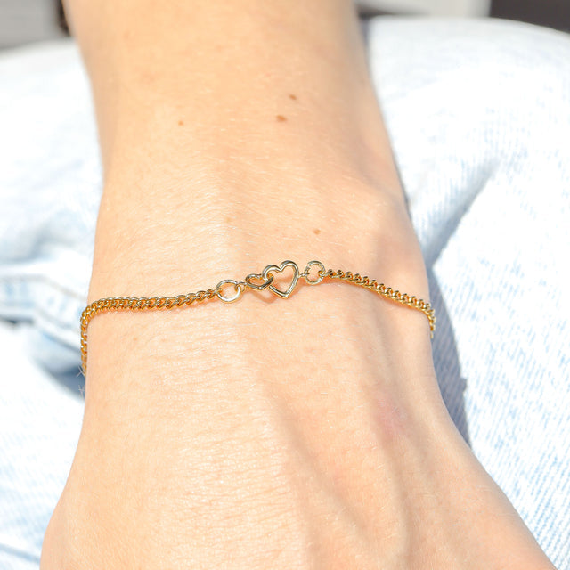 Interlocking Hearts Bracelet Clasp | Peace & Petals