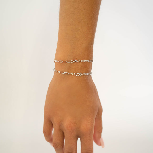 Interlocking Hearts Bracelet Clasp | Peace & Petals