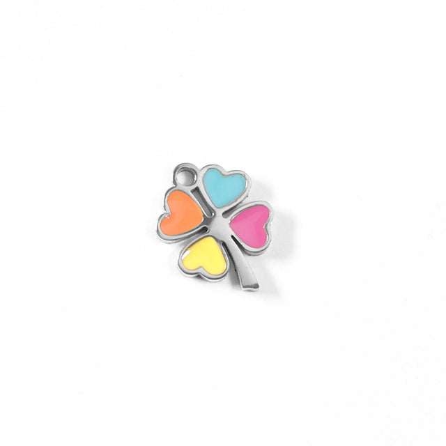 Colorful Epoxy Flower & Clover Charms | Peace & Petals