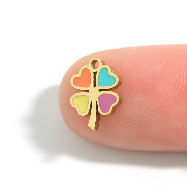 Colorful Epoxy Flower & Clover Charms | Peace & Petals