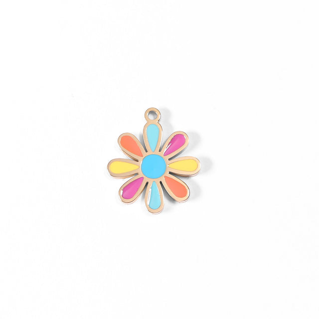 Colorful Epoxy Flower & Clover Charms | Peace & Petals