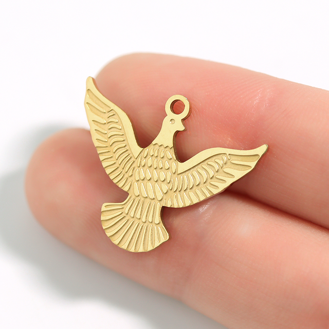 Eagle Charm | Strength & Freedom Symbol | Peace & Petals