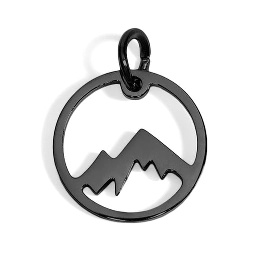 Mountain Charm - Adventure Jewelry | 18K Gold PVD, Silver, Rose Gold, Black | Peace & Petals