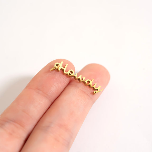 Howdy Western Charm - Engravable Jewelry | Peace & Petals