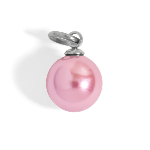Pink Ribbon Breast Cancer Awareness Charm | Survivor Symbol | Peace & Petals