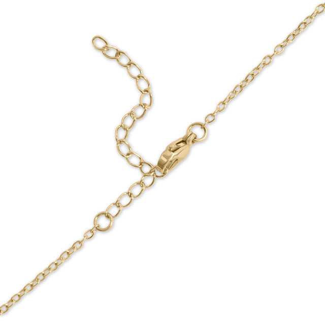 Oval Engravable Necklace | Peace & Petals