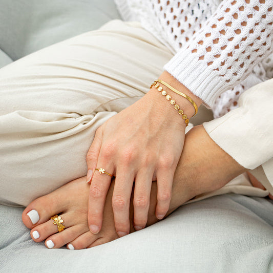 Sunburst Chain Bracelet | Peace & Petals