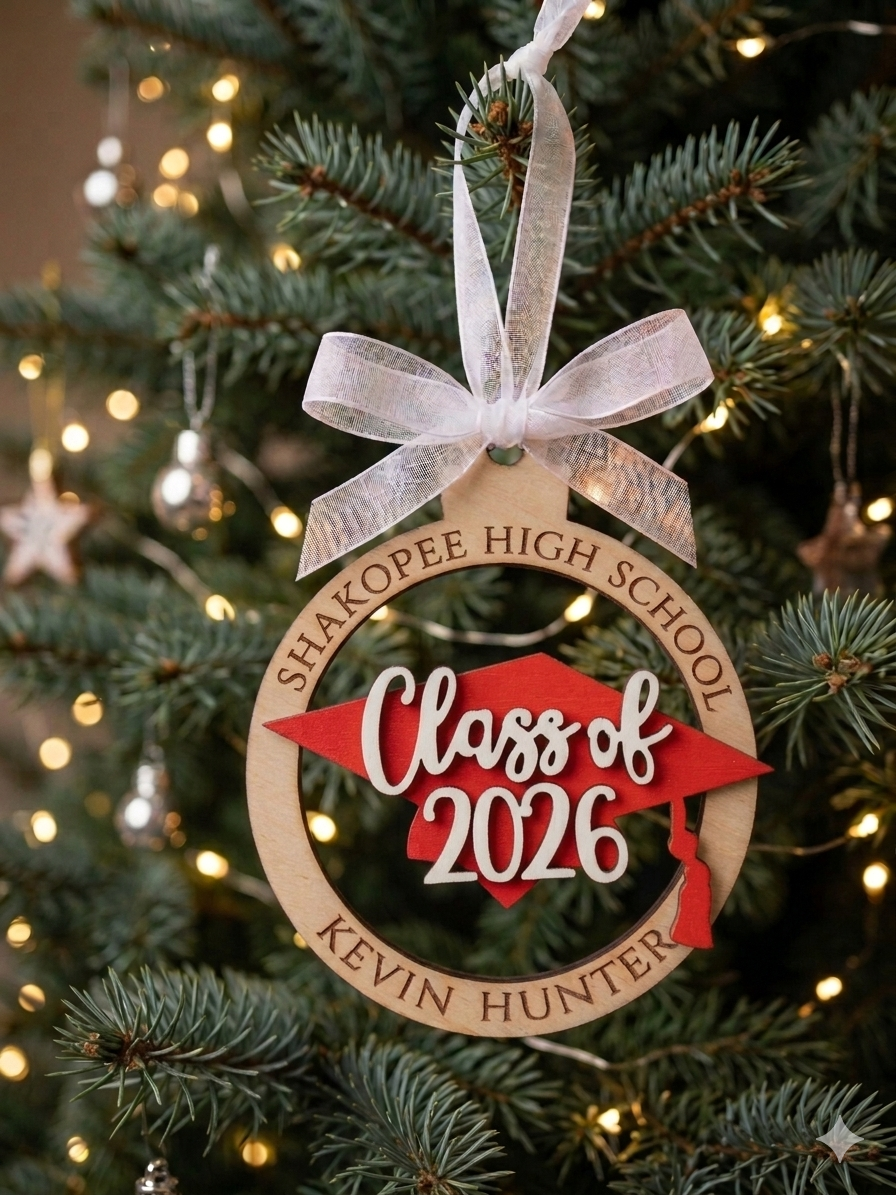 Personalized Graduation Ornament w/ Cap