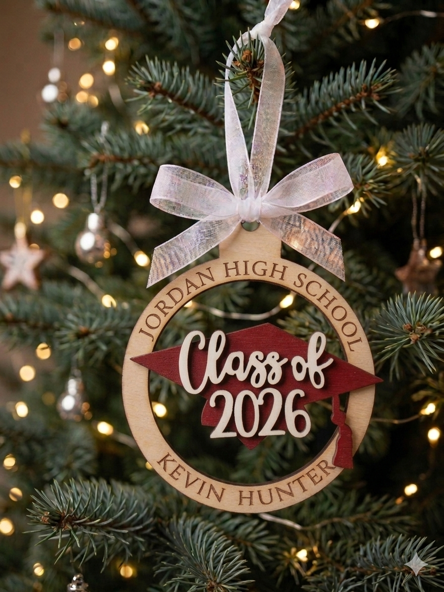 Personalized Graduation Ornament w/ Cap