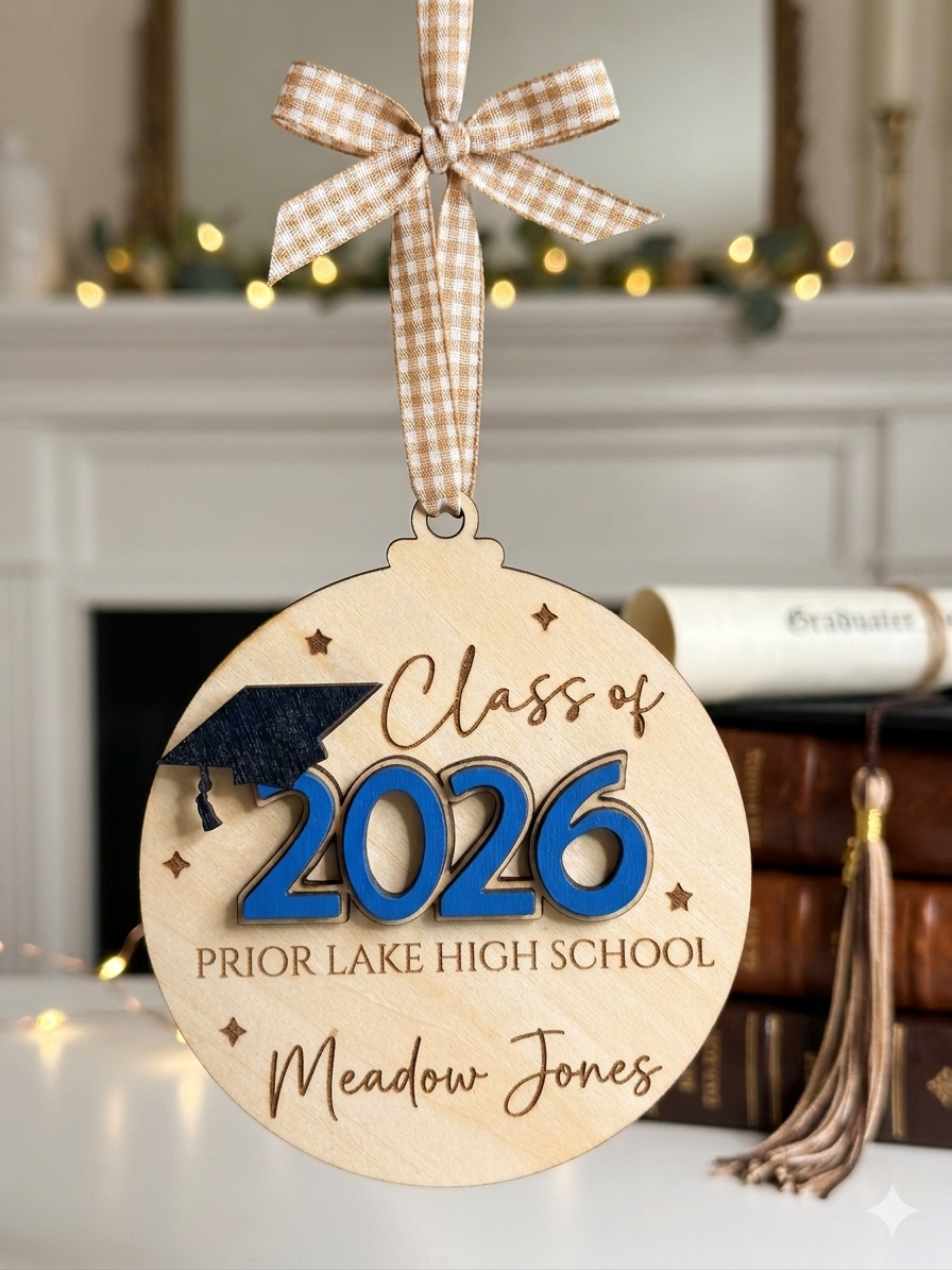 Graduation 2026 Ornament Keepsakes, Personalized