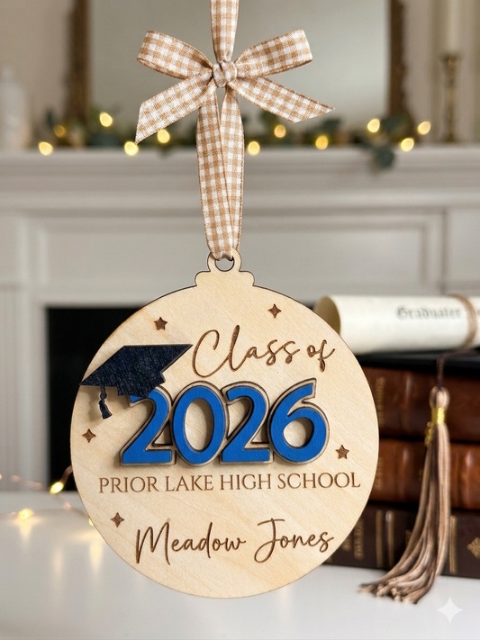 Graduation 2026 Ornament Keepsakes, Personalized
