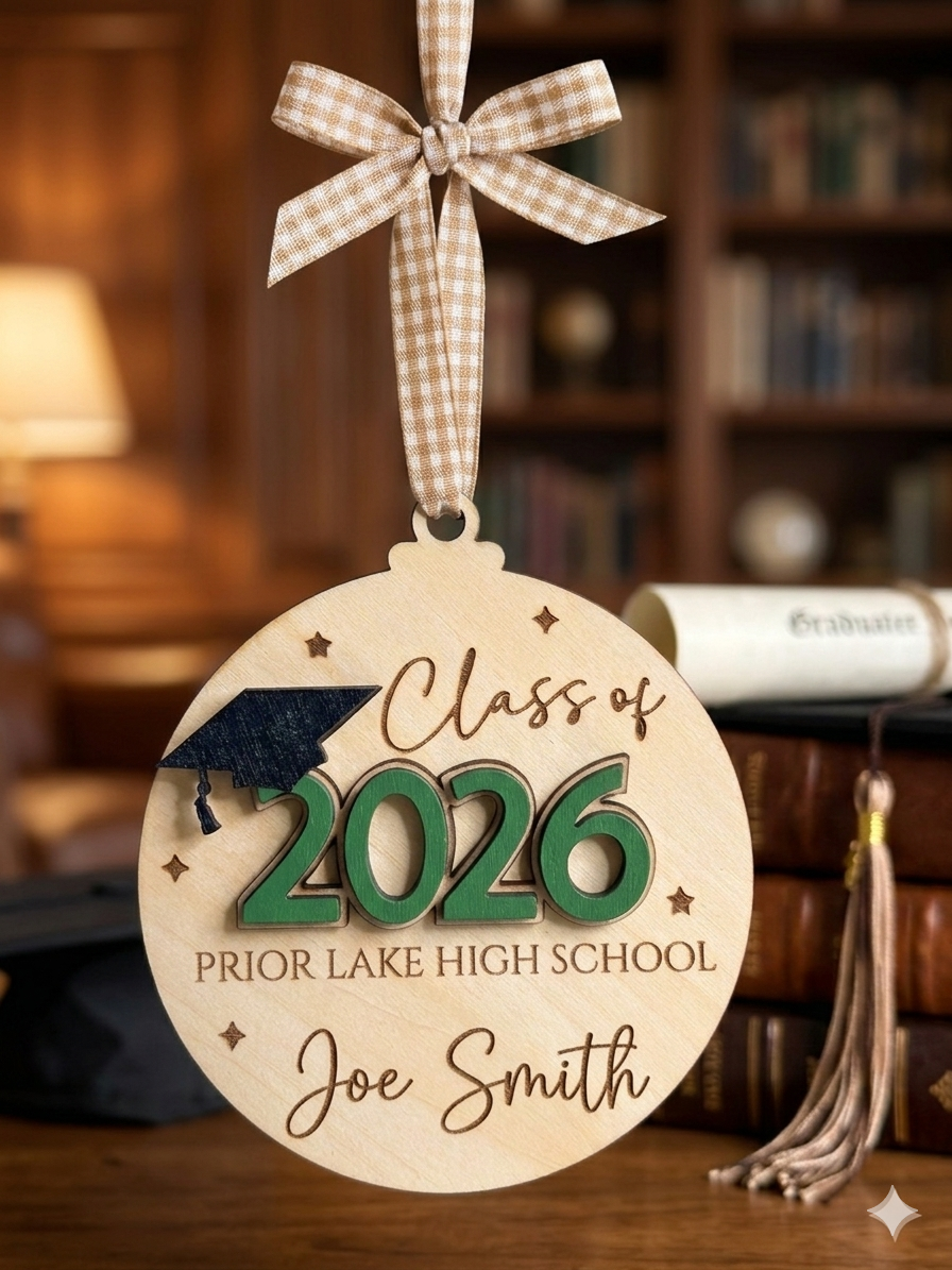 Graduation 2026 Ornament Keepsakes, Personalized