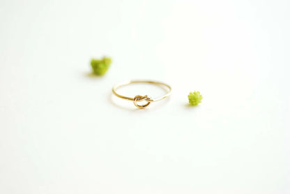 The Knot, thin gold band midi or knuckle ring