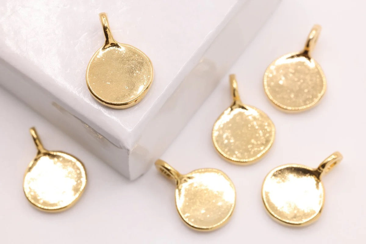 Circle Charm Engravable Necklace