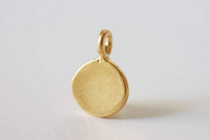 Circle Charm Engravable Necklace