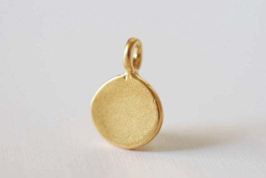 Circle Charm Engravable Necklace